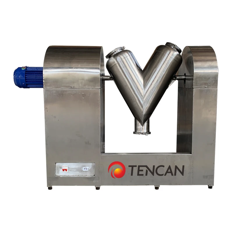 China Tencan 200L V-type Dry Powder Mixer, Lab Chemical Mixer
