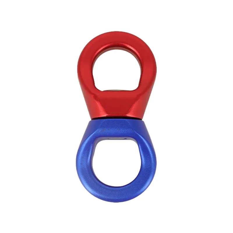 7075 Aluminum 35kn 360 Degree Carabiner Climbing Swing Swivel  Aviation Aluminum Alloy Swivel Safety Carabiner For Yoga/Hammock