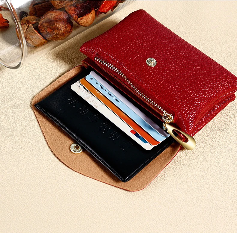 Новое поступление 2022, кошелек для монет на молнии с RFID-защитой и брелоком, мини-кошелек для монет из искусственной кожи