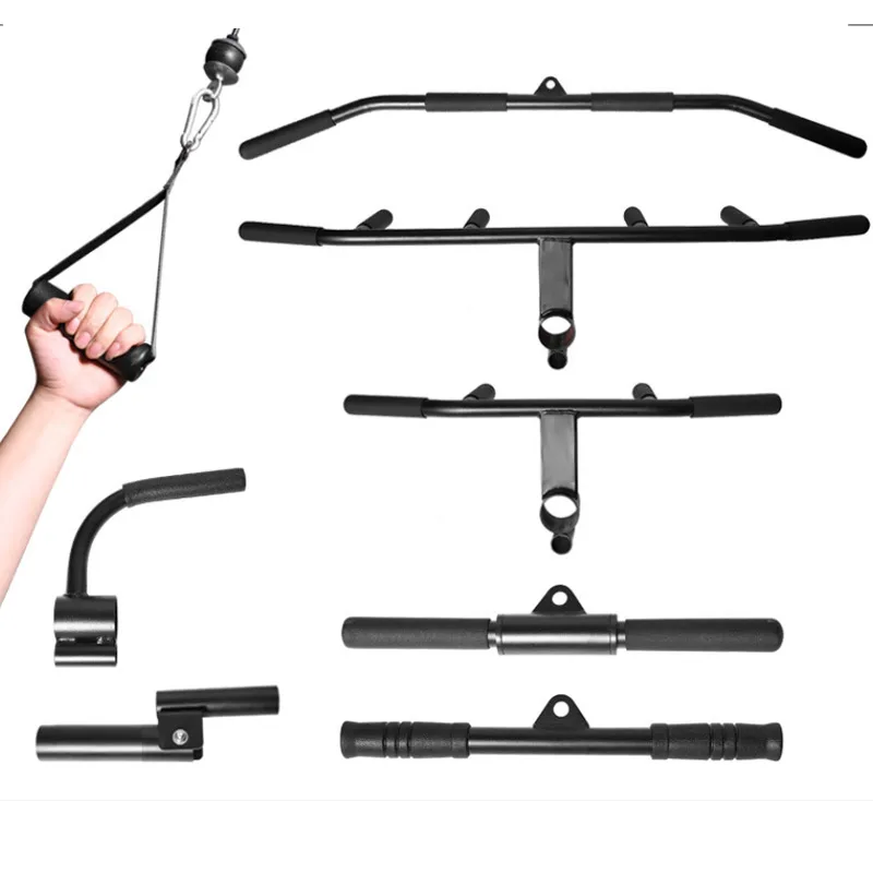 Home Gym Ergonomic Rowing Lat And Upper Body Focused Exercises Lat Pulldown Attachments For Cable Machine Lat Pulldown Bar