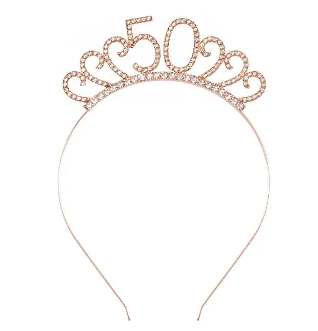 China Big Factory Good Price Crystal Hearts Flower Wedding Cosmetic Hairband