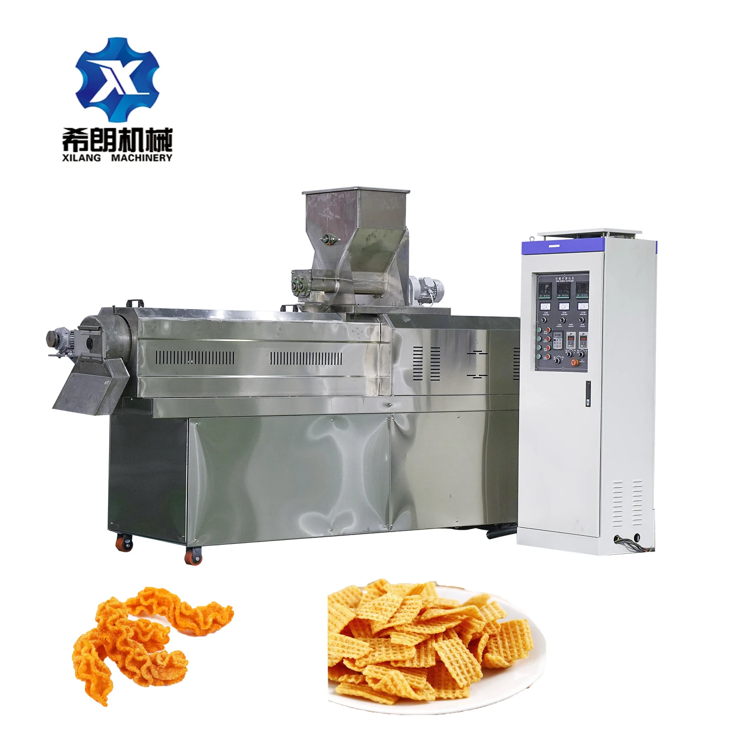 Fried Flour Snacks Fried Twist production line 400-500 kg/h Fried Chips Snacks Machinery