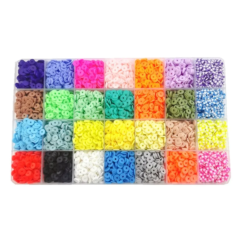 6 Mm Flat Round Polymer Clay Beads Jewelry Making For Jewelry Making Bracelets Heishi Clay Beads Kit