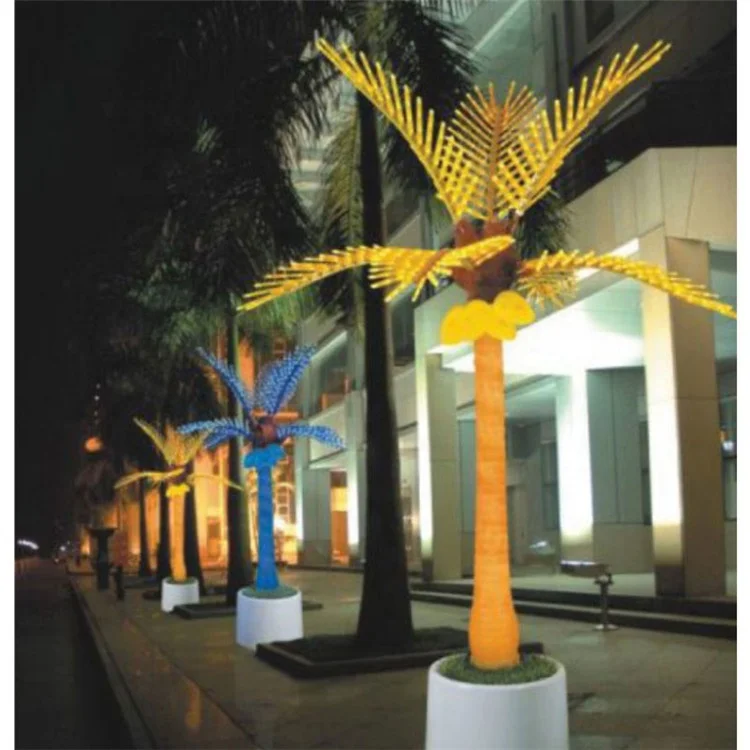 wholesale tops refulgix led tabletop bonsai tree light touch swift coconut tree module for garden landscape led hug tree light