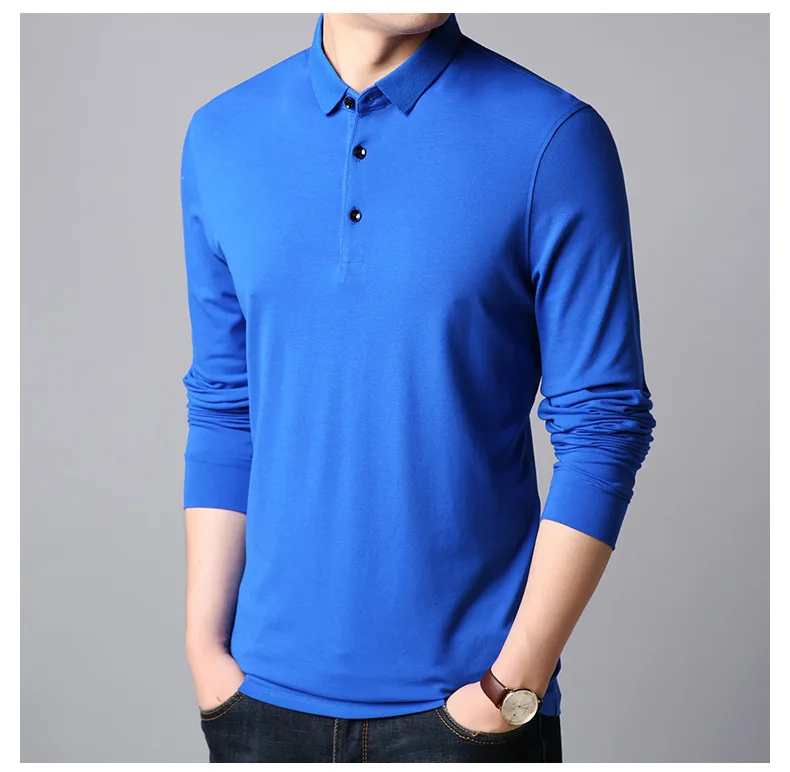 Chinese professional supplier customer solid color golf shirt for men rugby polo long sleeve 100% cotton camisas polo
