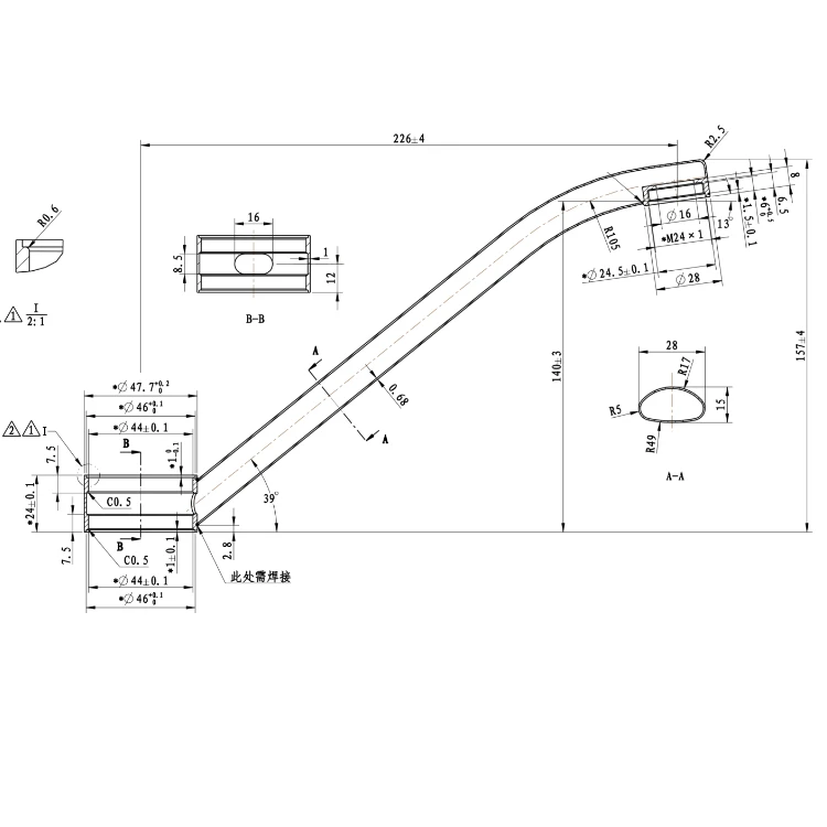 electroplate brushed stainless steel faucet for kitchen sink faucet pipe