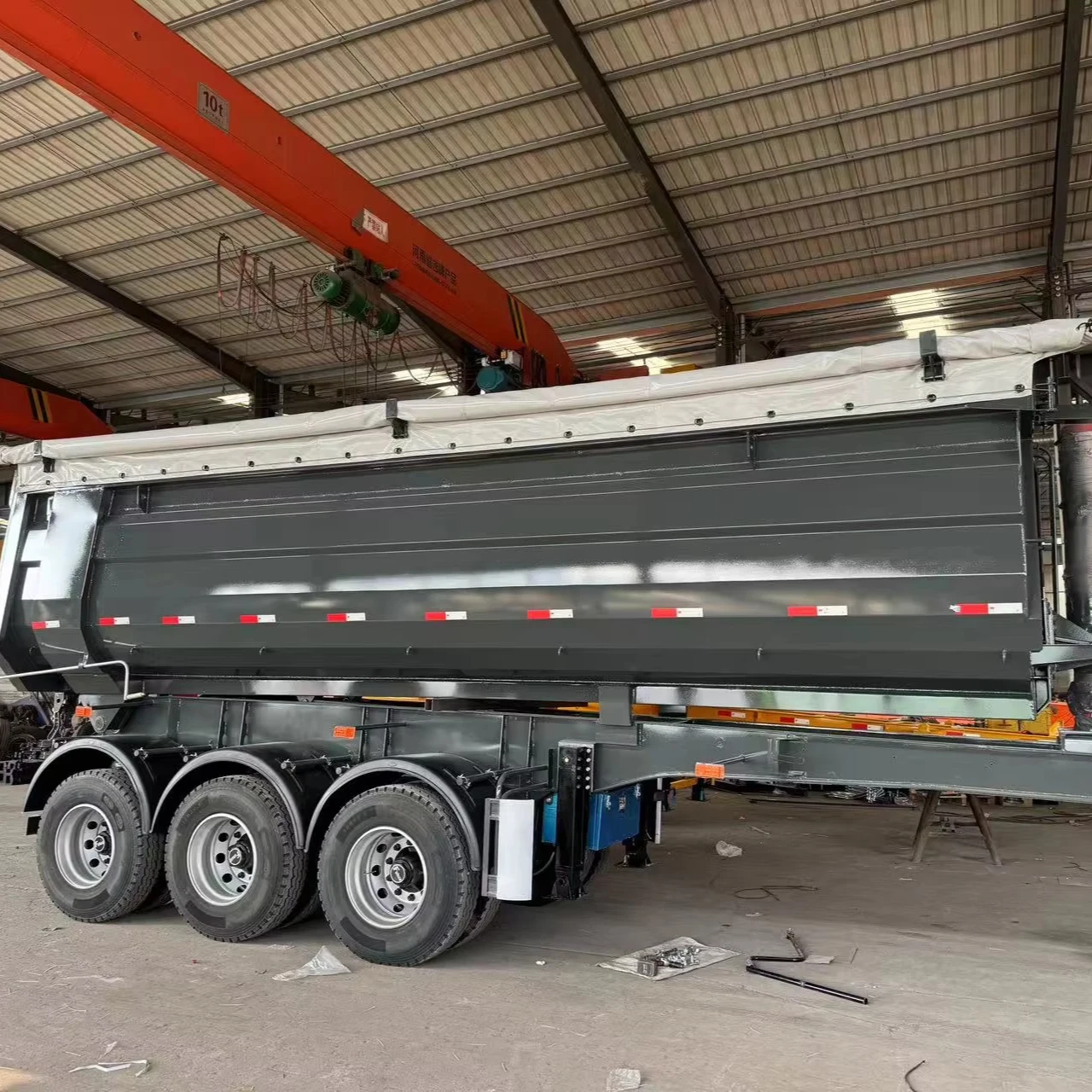 4 Axle U-Shape Rear Dump Semi-Trailer Truck Trailers Product