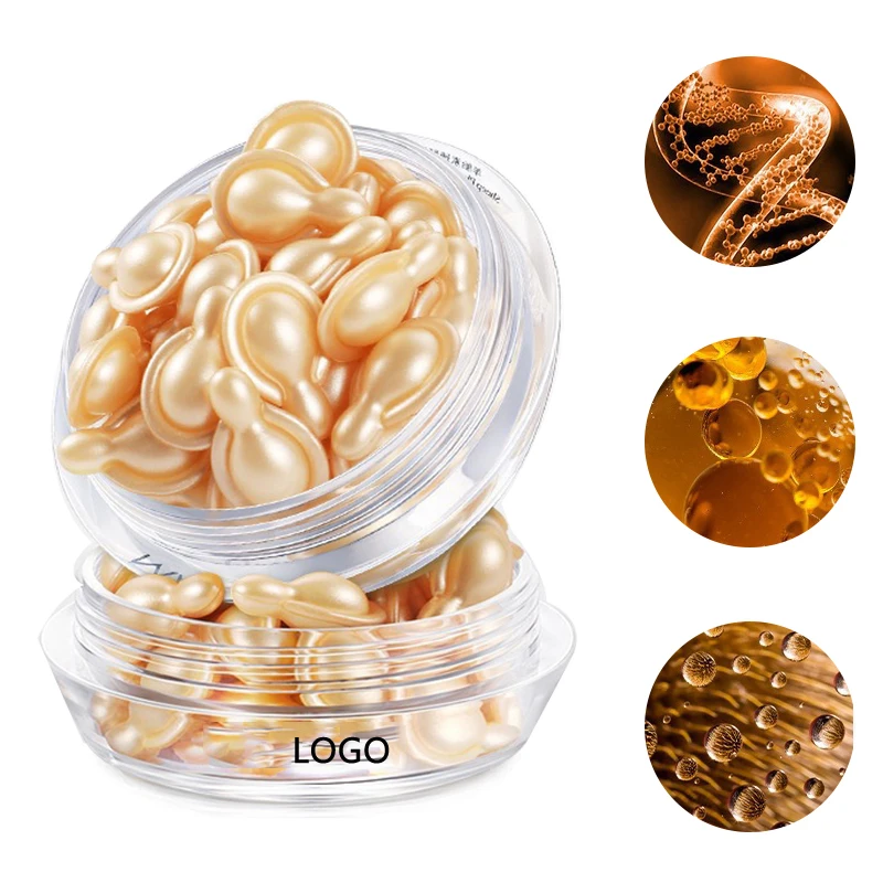 Free Sample Hyaluronic Acid Face Serum Capsules Placenta Anti Wrinkle Moisturizer Improves Skin Vitality Capsule Serum Skin Care