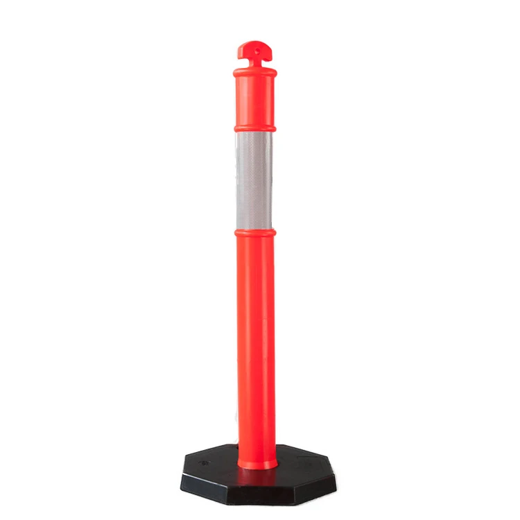 SAFER Traffic Sign Reflective Marker Flexible T-Top Delineator Post Bollard for Traffic