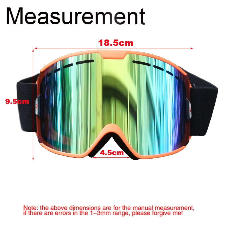 Outdoor Ski Goggles Anti UV Anti Scratch Dustproof Windproof Snowboard Goggles Skiing Cycling Glasses