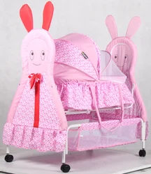 Baby bed in cribs Portable Folding Cot Bassinet Bed  cradle modern swing baby crib,new metal hanging baby beds