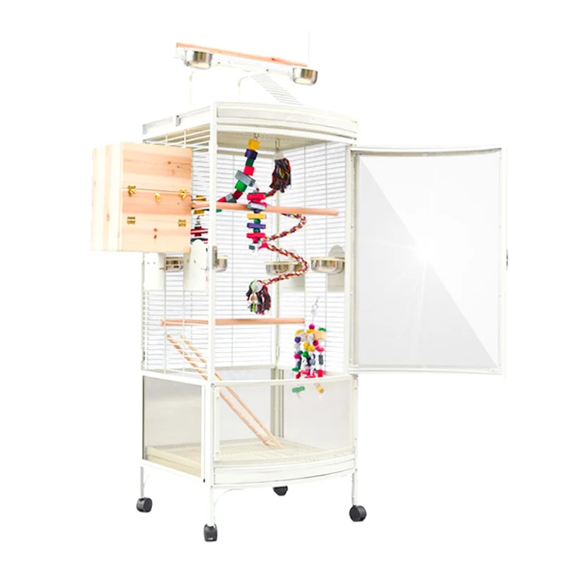 Transparent visual bird cage can cultivate various pet birds