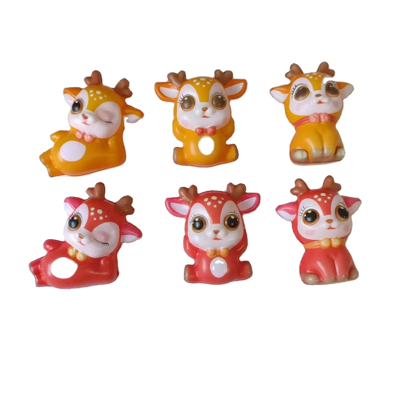 Manufacturers direct sales of cartoon elk squeeze toys pu foam vent soft fidget anti-pressure ball Kawaii toys