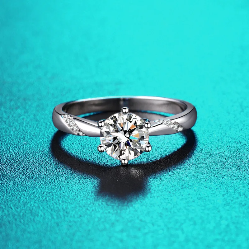 Wholesale Factory Cheap Price, Turkish Silver Rings Men Moissanite Diamond Emerald Ring for Boyfriend/