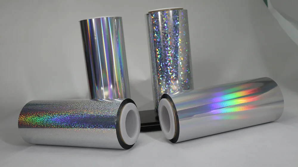 High Temperature 160C Widely Used Holographic PET Glitter Film for Sequins Craft Bag 