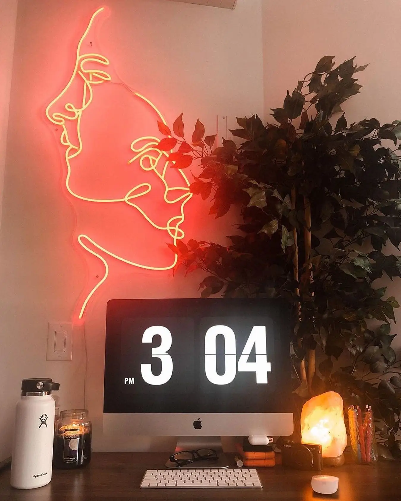 Drop Shipping Women Face Led Neon Signs Acrylic Color Change Neon Light with Sexy Lady