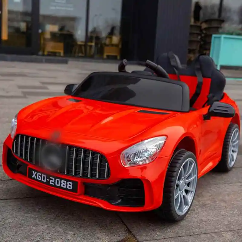 2024 популярный высококачественный электрический игрушечный автомобиль с пультом дистанционного управления новый двухместный 12 В велосипедный для детей