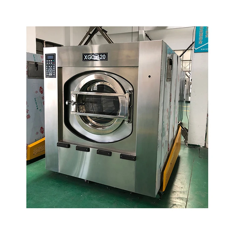 Высококачественная Паровая нагревательная нержавеющая сталь прочная промышленная стиральная машина 50-120 кг для гостиничного завода