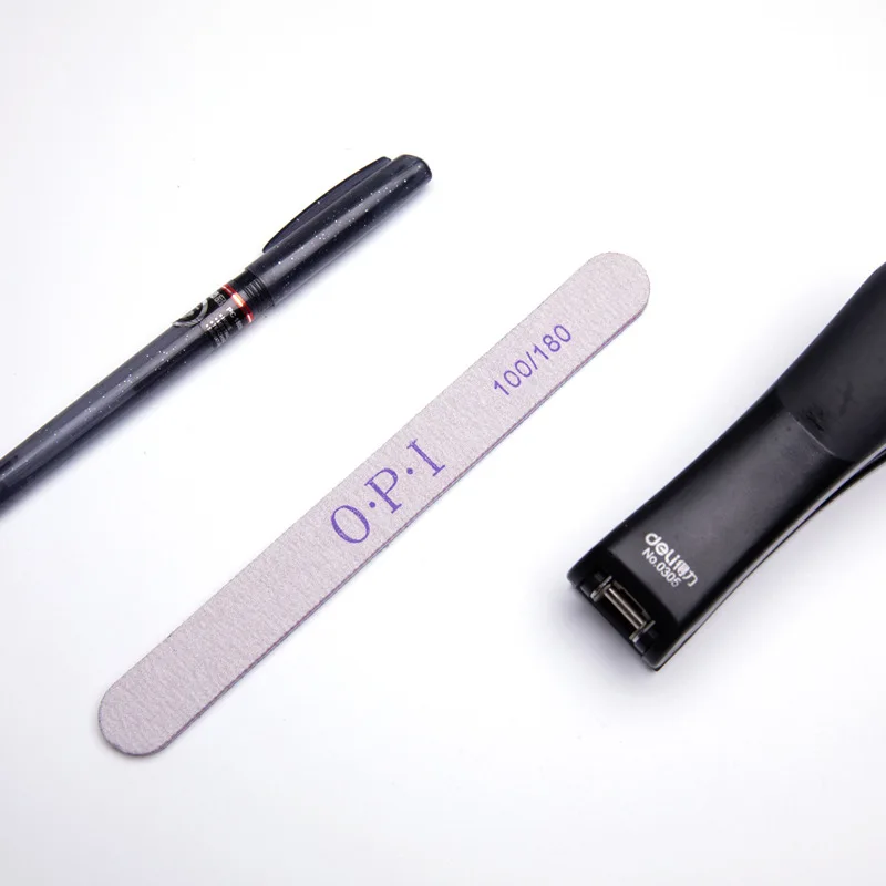 Customized Logo Salon Polishing Single Side Nail File Professional Metal Disposable Nail File