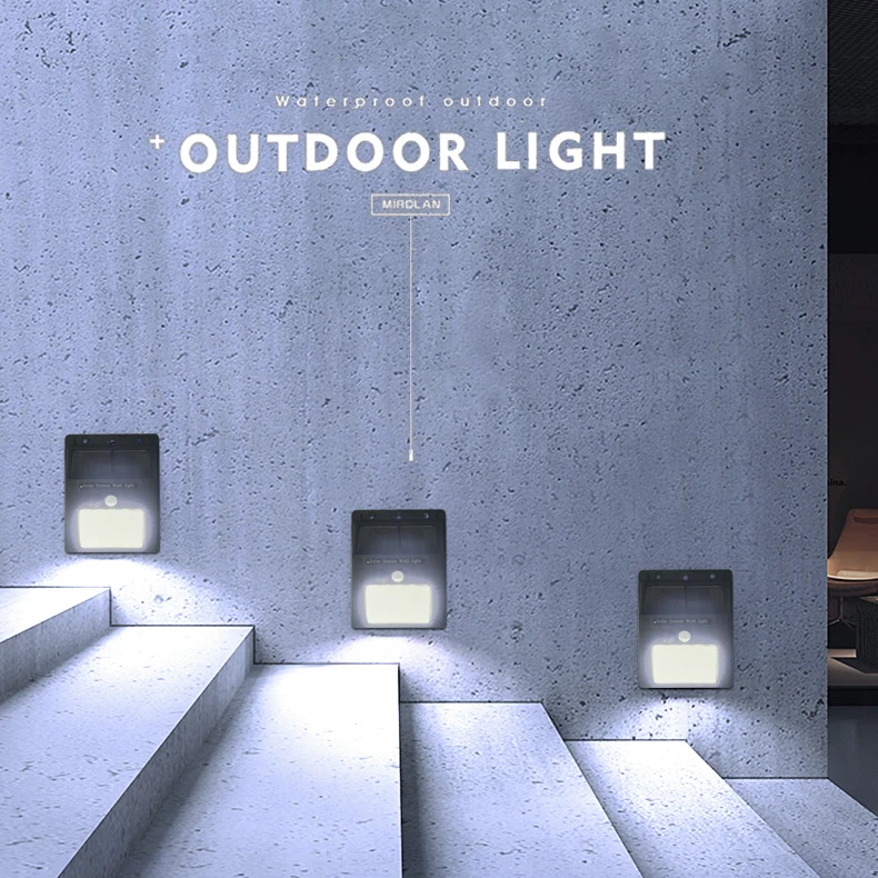 Wholesale Hot Outdoor Lighting Led Solar Sensor Wall Light,Solar Led Light Outdoor Motion Sensor For Garden Outdoor Wall Lamps