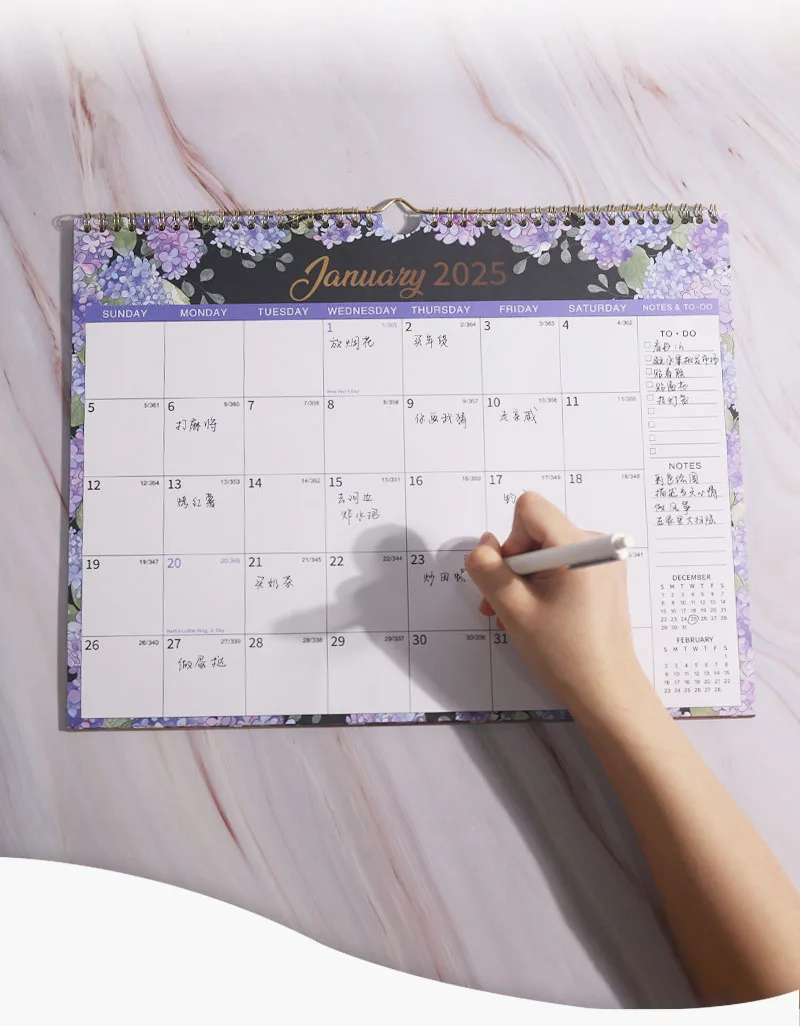 2025 Customized Personalized  Image Hanging Big Wall Calendar