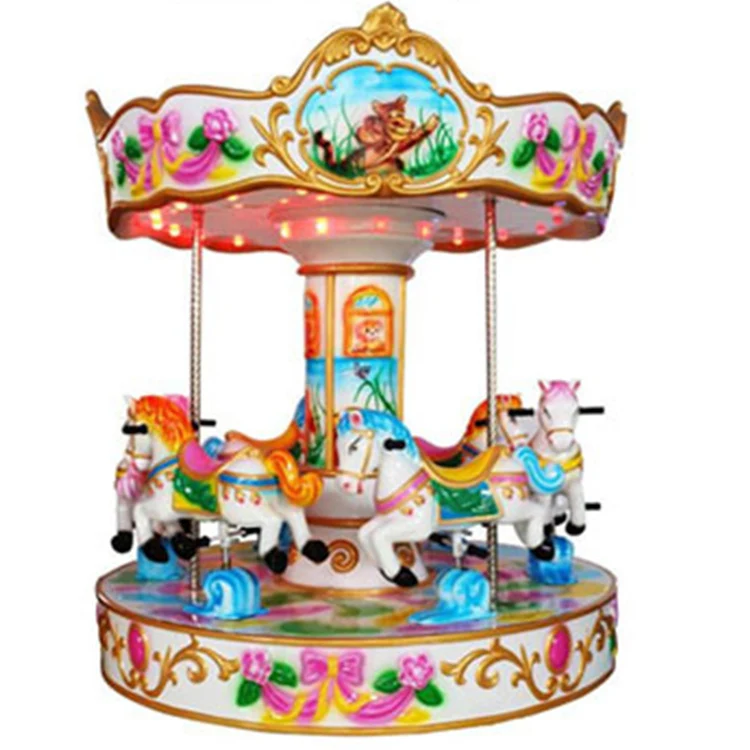 Outdoor Attractive kids Amusement Park rides Children Merry Go Round Carousel horse for sale
