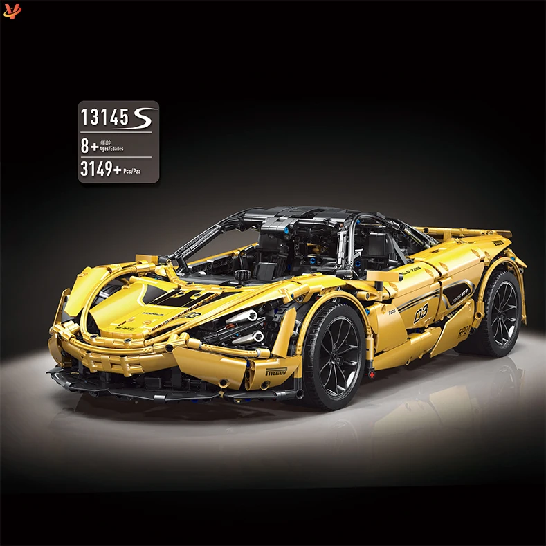 Mould King 13145s Static Version 720S 1:8 Super Sports Car Moc Assembly toddler building blocks Bricks For Birthday Gifts