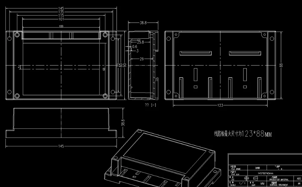 Пластиковый кабельный разъем plc корпус