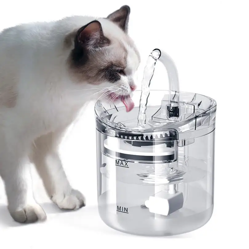 Food Grade Plastic Circulating Filtration Sensor Function Cat Water Fountain Dog Water Dispenser Automatic Pet Drinking Fountain