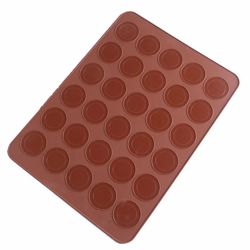 Baking Mat Macaron 48 Capacity Round Muffin Non-stick Silicone Baking Mat Chocolate Macaron Silicone Mat Baking Liner Sheet