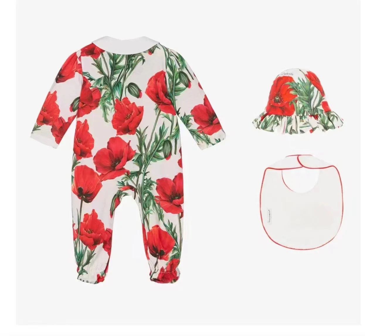 New baby clothing luxury designer products plus suspenders + hats three-piece set of high quality baby clothes