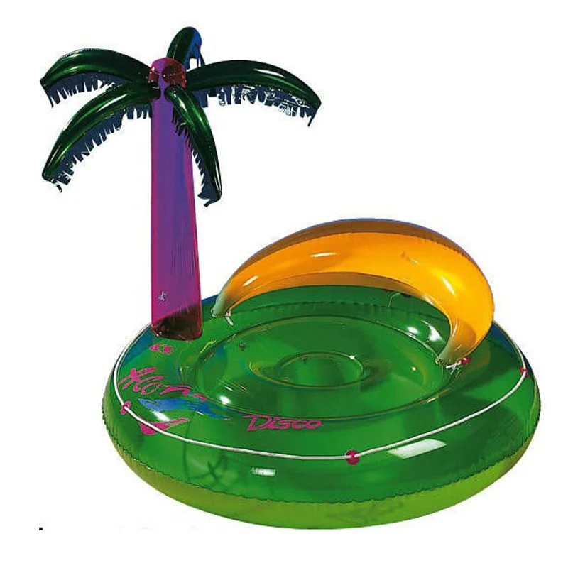 Summer Party Fun Inflatable Palm Tree Island with Banana Pillow