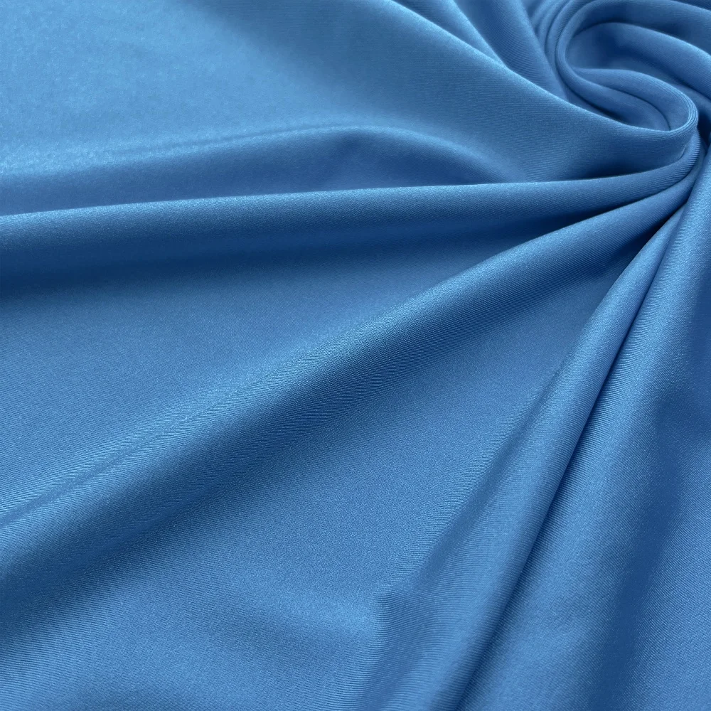 Multi-Specification Elastic Nylon Spandex Fabric for Swimwear Four Sided Glossy Sports Stretch Soft Hand Feel Dresses Sportswear