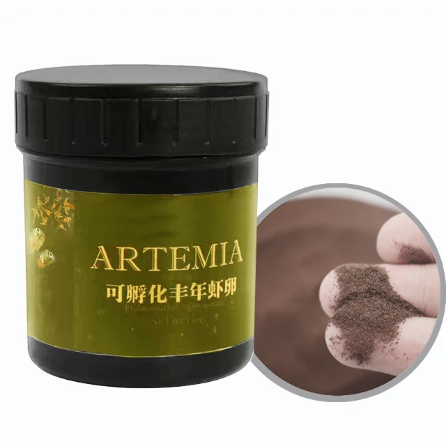 high hatch rate 90%-95% bohai BBS  artemia cysts  for tropical fish food brine shrimp eggs 50g
