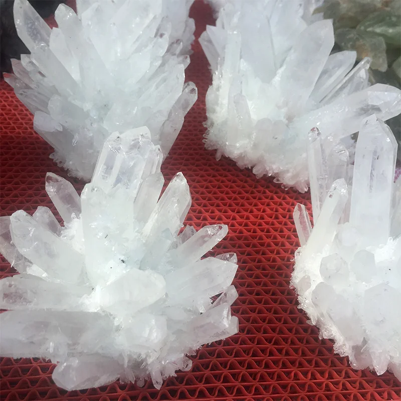 Оптовая продажа, высокое качество, натуральный белый прозрачный камень, кварцевый кристалл, целительные кластеры для украшения