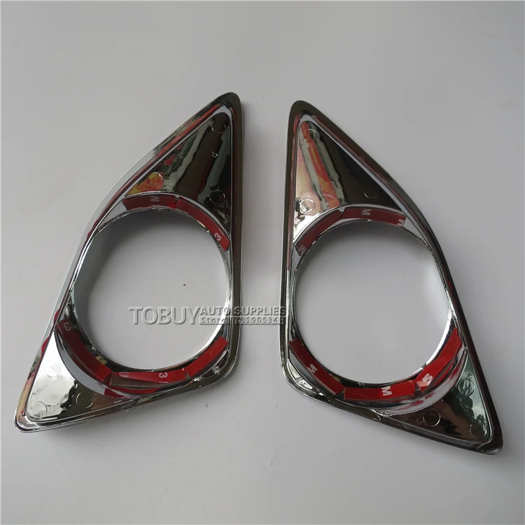 Car ABS Chrome Accessories for TOYOTA COROLLA 2007 2008 2009 2010 Head Fog Lamp Cover Modified Front Fog Light Frame Sticker