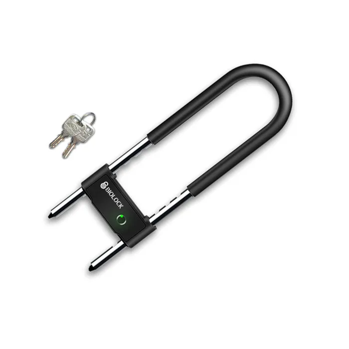 Chengyuan top security glass door u lock smart lock with biometric fingerprint lock for office