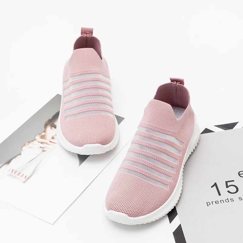 Bairuilun Zapatillas Deportivas y De Punto Para Mujer элегантная обувь для ходьбы женщин