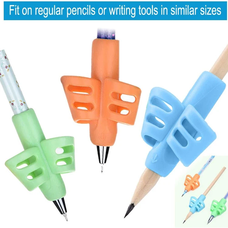 Factory Wholesale Silicon Gripper Soft Grips For Kids Handwriting Mechanical Pencil