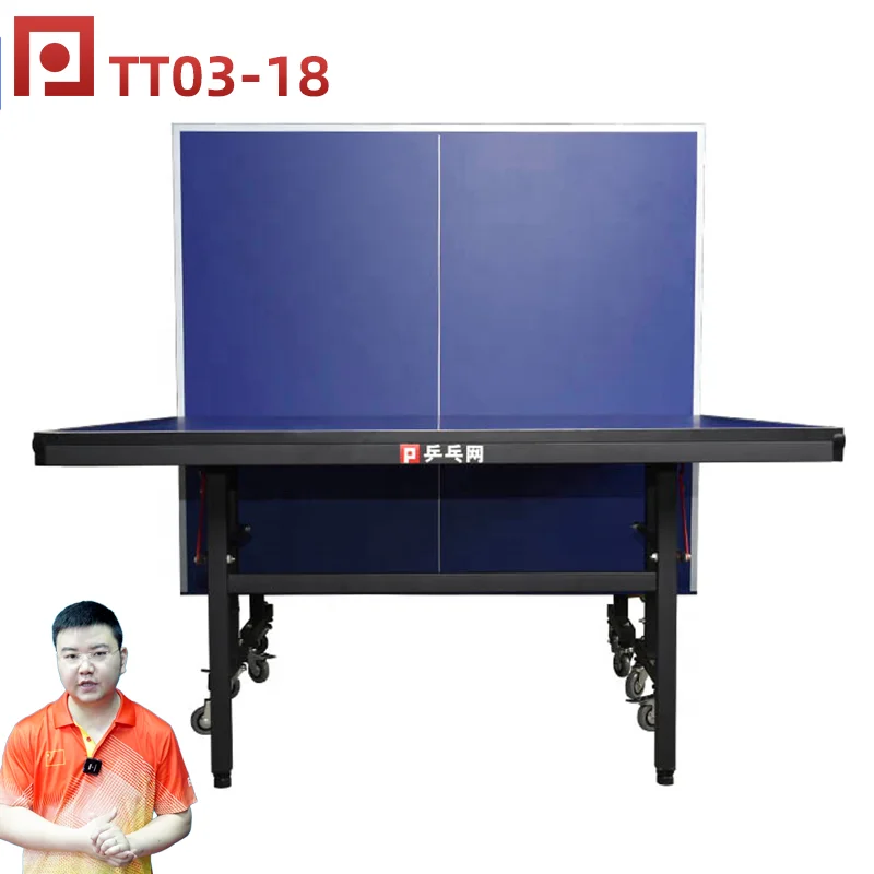 PINGPANGWANG TT03-18 table tennis tables professional Portable Table Tennis Training Equipment in indoor Movable OEM