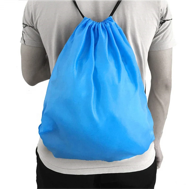 Hot Sale Cheap Drawstring Gift Bags Promotional Custom Logo Drawstring Bag Waterproof Polyester Drawstring Bag
