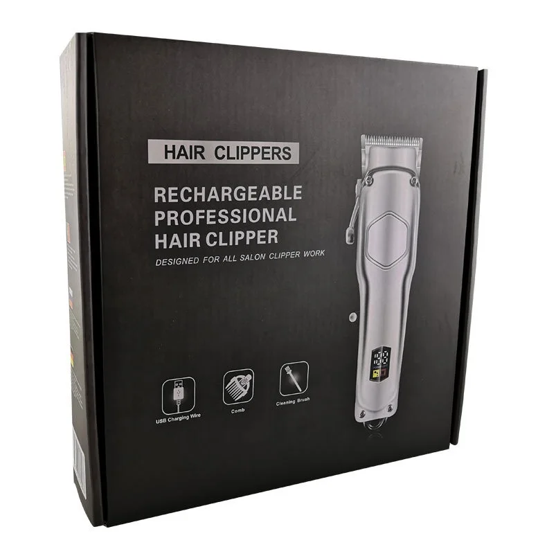 Professional electric wireless barber hair clipper trimmer clipper professional cutter usb rechargeable men cutting machine