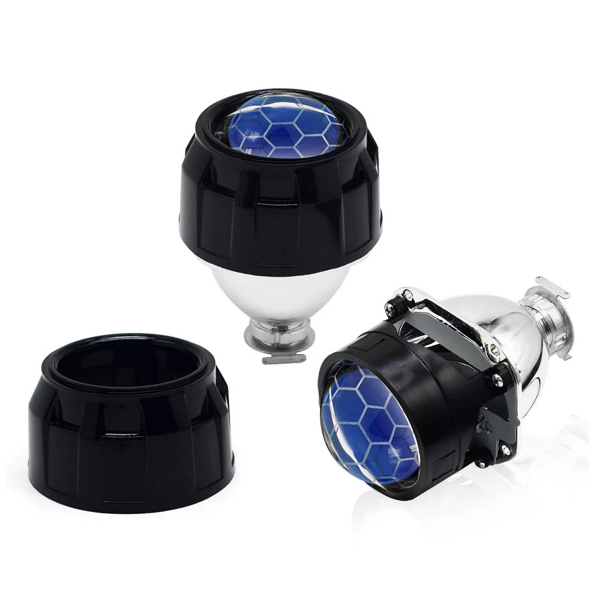 Bi Xenon Projector Lenses 3 inch Honeycomb Lens 2.5 inch H4 H7 Headlight other car accessories