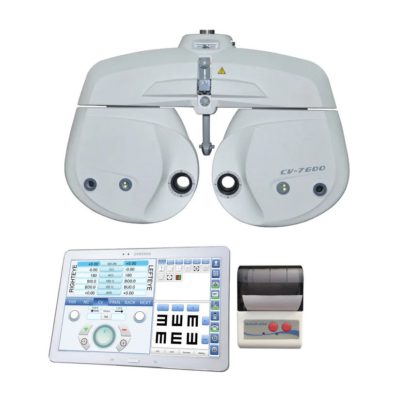 CV7600 china best quality auto digital phoropter with color and touch screen