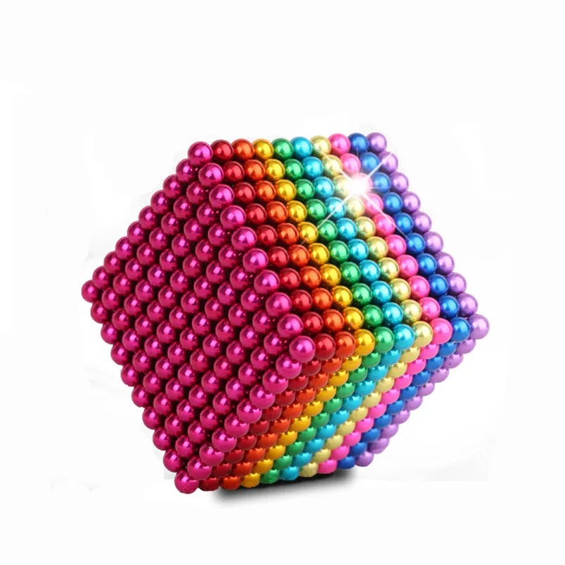 Hot toy magnetic ball with cube rainbow color magnetic material