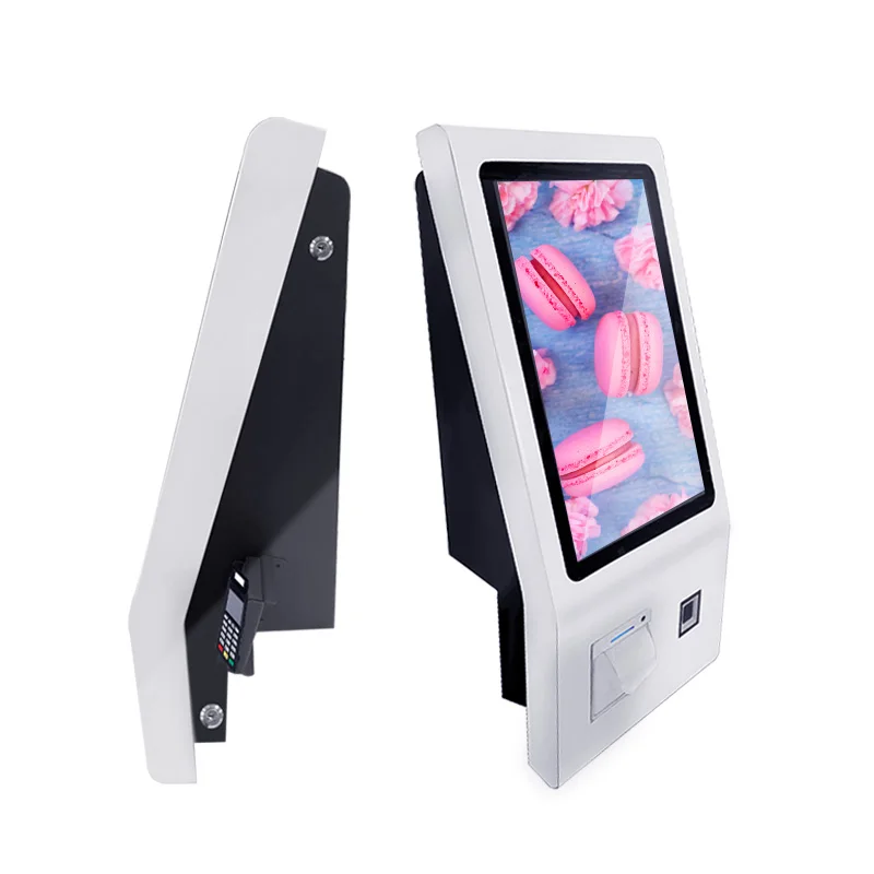 Wall mounted or Desktop restaurant bank or hotel self service ordering payment touch all in one