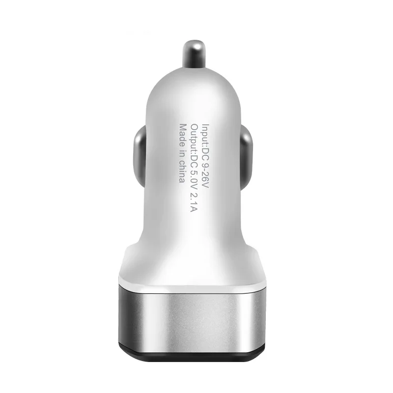 
New Display Car Charger Dual USB Digital Display Voltage Vehicle Charging One Tow Two Intelligent Vehicle Charger 