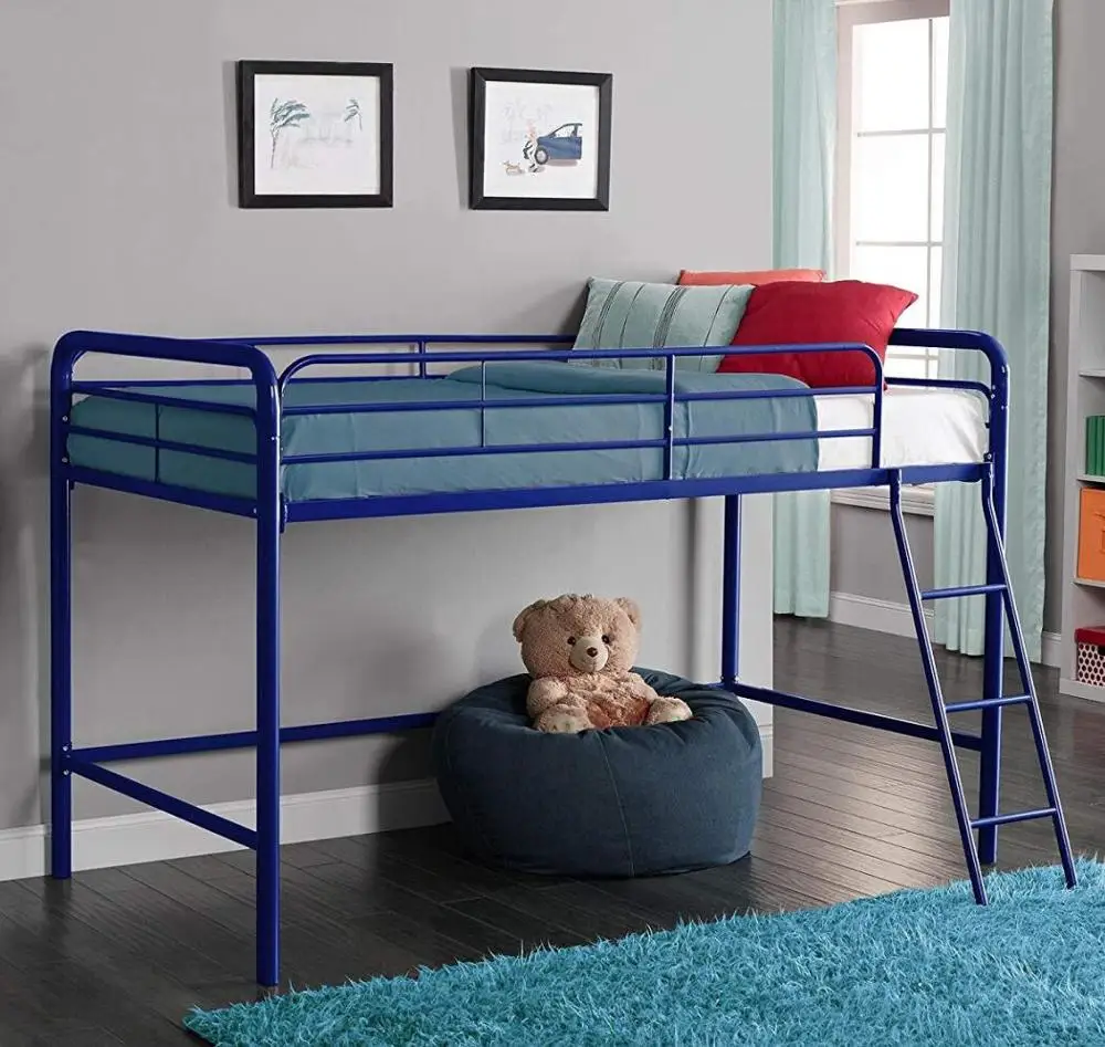 Kids furniture fanny bunk bed with curtains