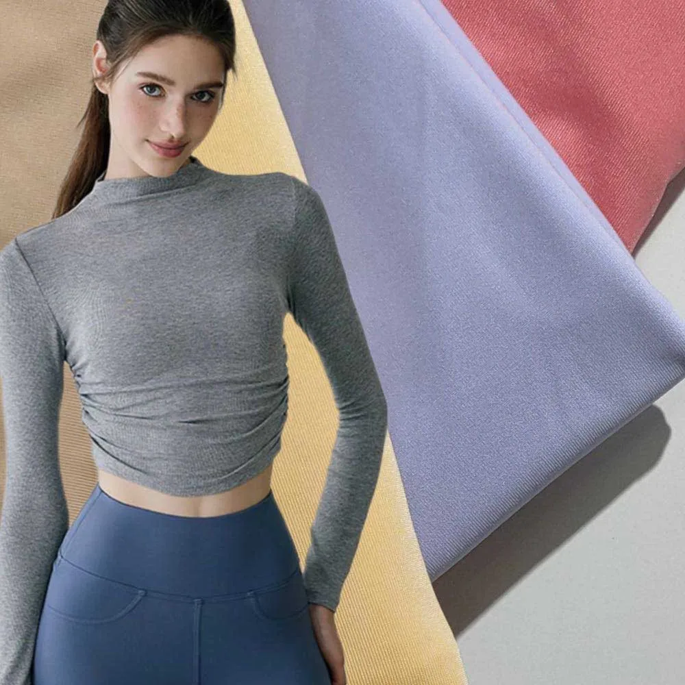 Nylon 86% Spandex14% Elastic Custom Fabric Printing and Sewing for Sports Bra