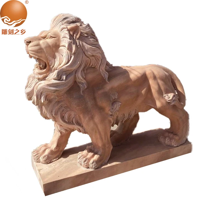 Marble Lion Statue Gate Lion Statue Animal Statue Made in China